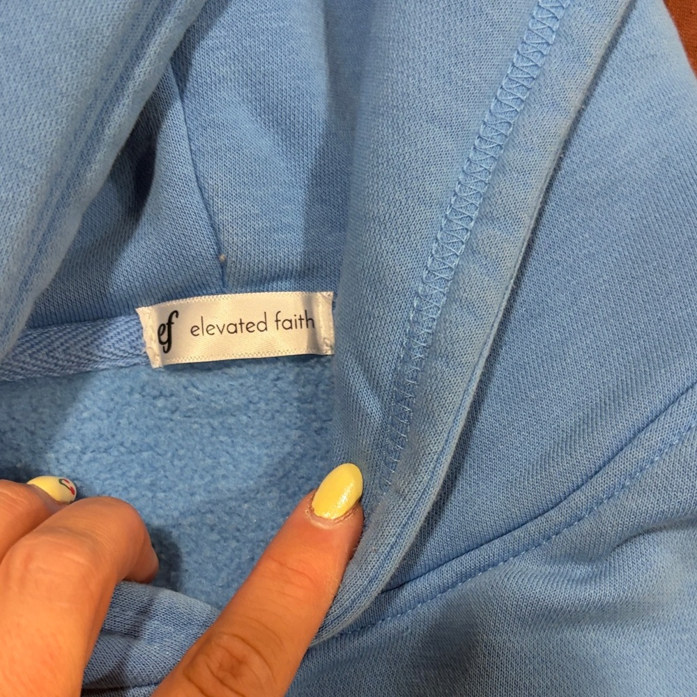 Womens Light Blue "I Am A Child Of God" Sweatshirt - Picture 6 of 6